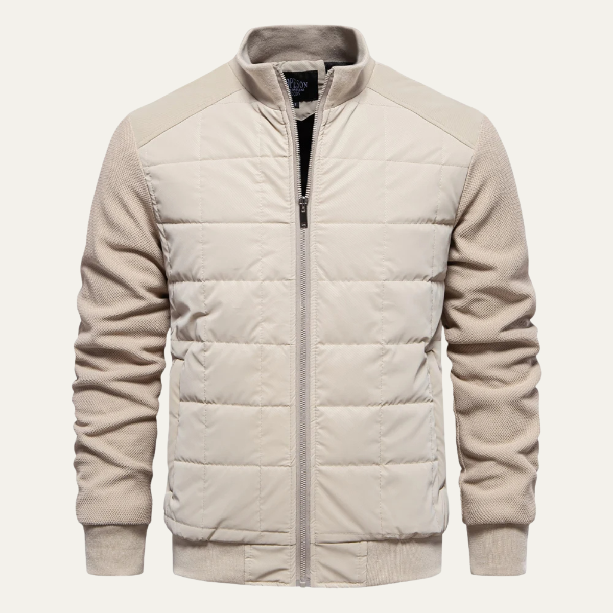 Quilted Bomber Jacket – Lightweight Zipped Coat