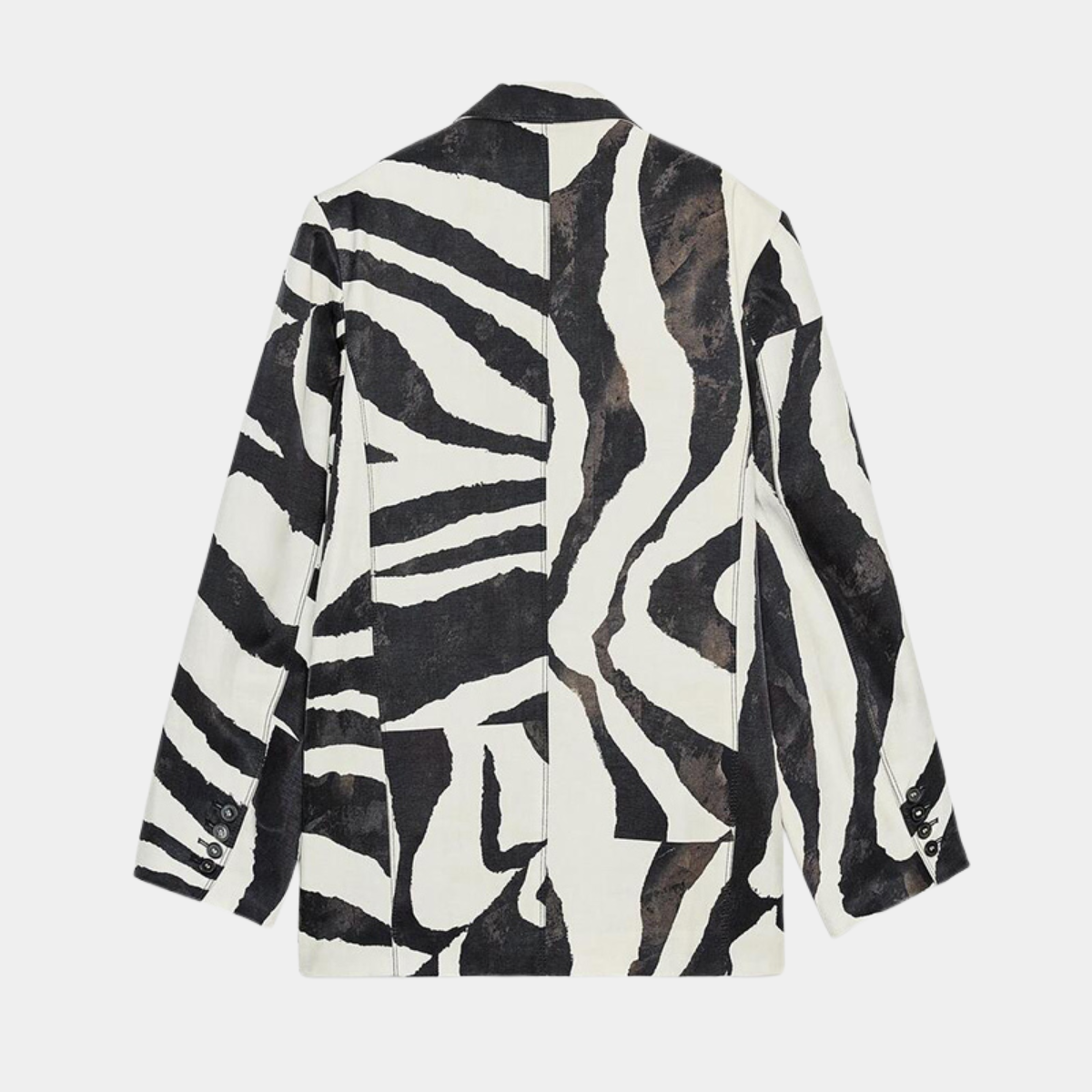 Chic Animal Print Jacket – Elegant Blazer Coat