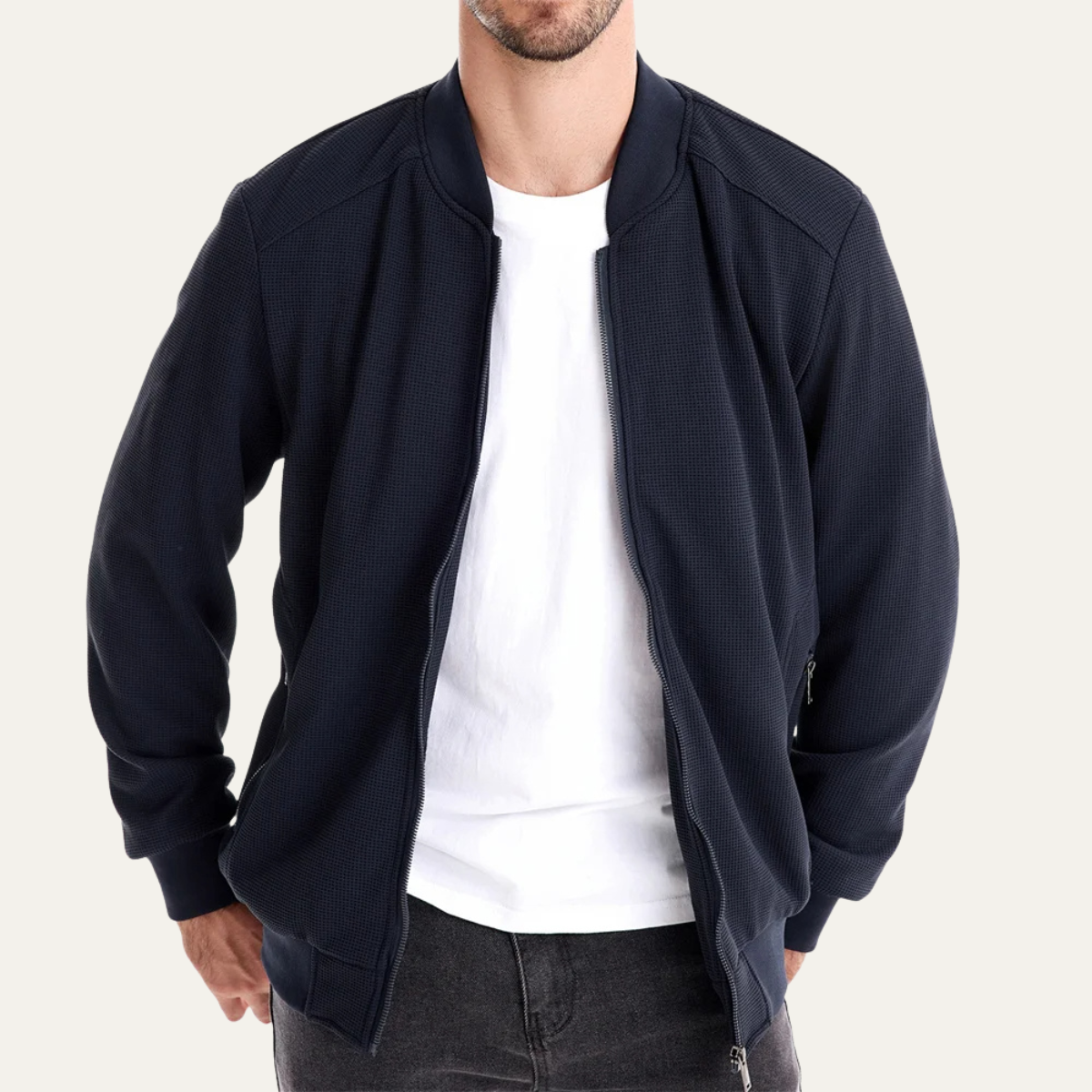 Lightweight Fleece Jacket – Casual Zipped Coat