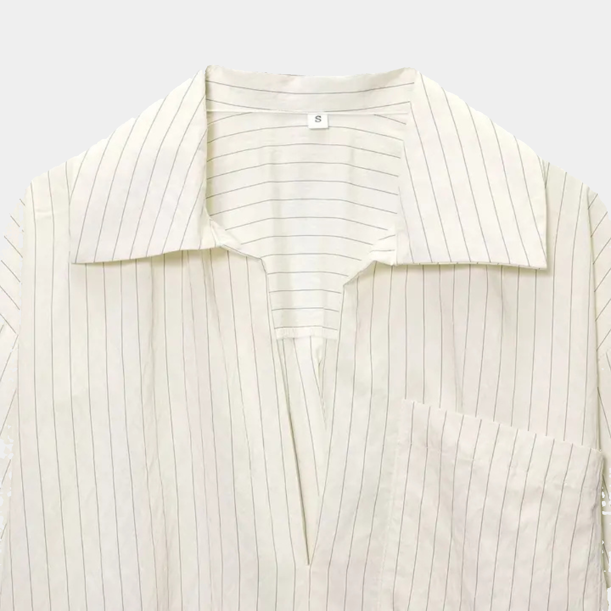 Striped Shirt – Loose Fit Blouse Casual Office Top