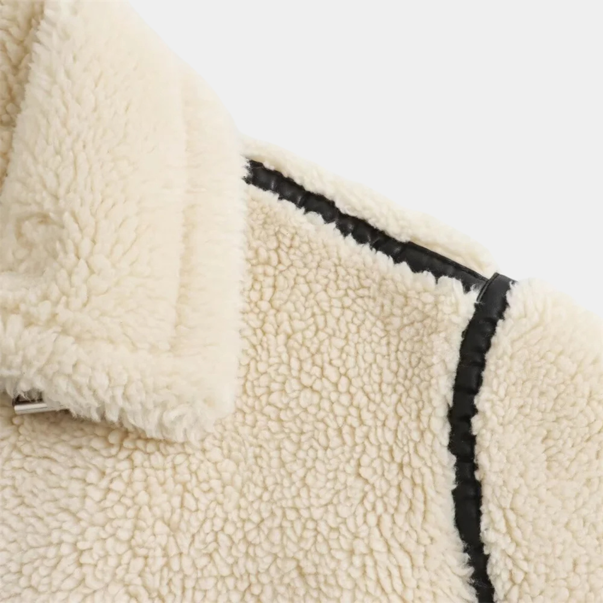 Winter Teddy Jacket – Warm Faux Coat with Zip