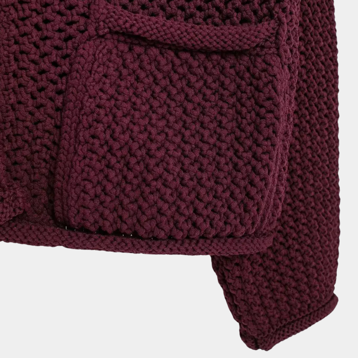 Chunky Knit Cardigan – Button Up Casual Sweater