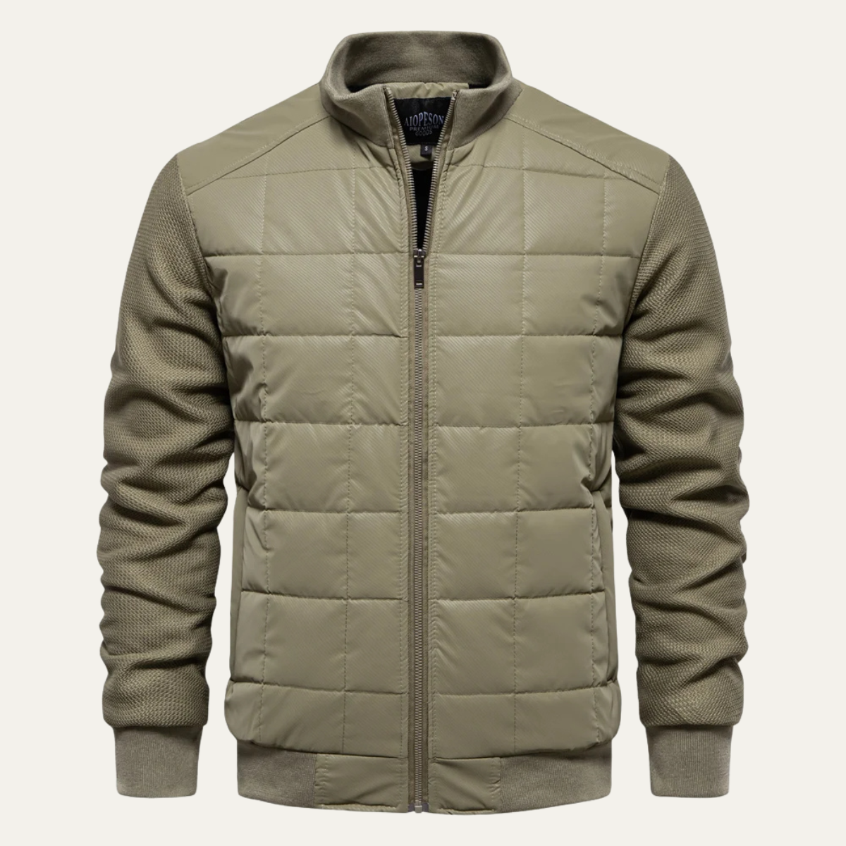 Quilted Bomber Jacket – Lightweight Zipped Coat