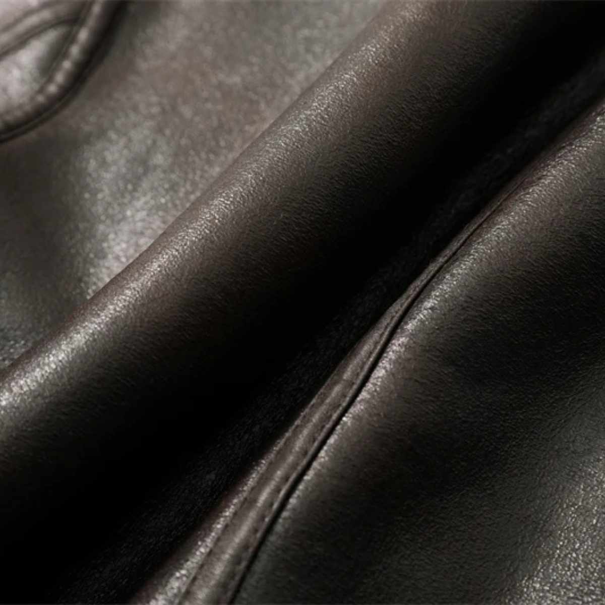 Classic Leather Jacket – Warm Winter Coat