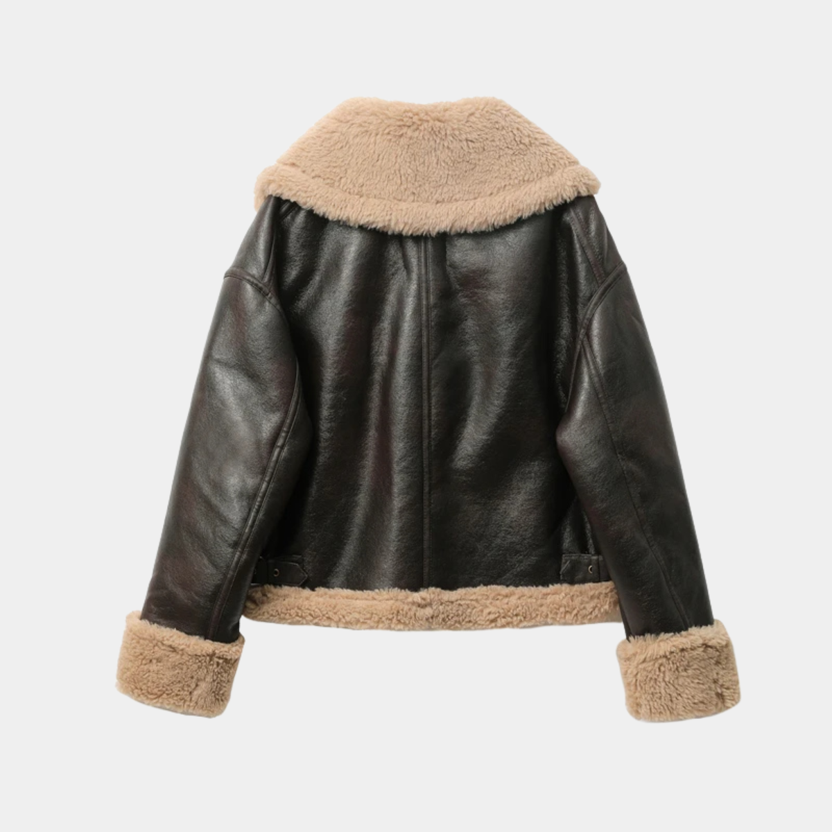 Classic Leather Jacket – Warm Winter Coat