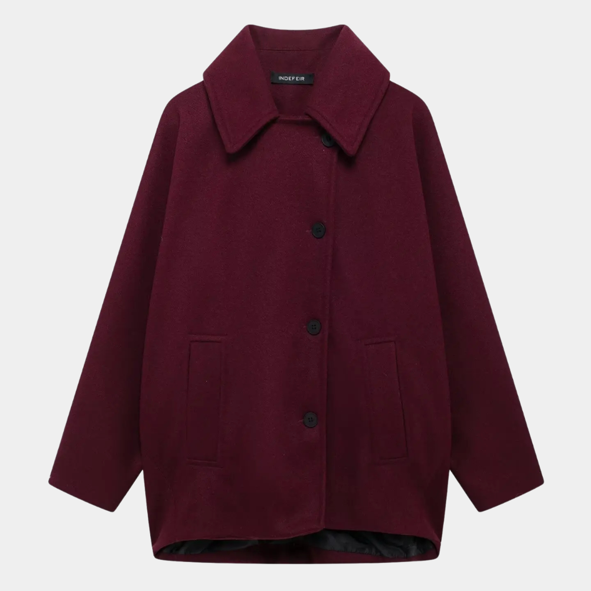 Oversized Wool Coat – Elegant Winter Jacket
