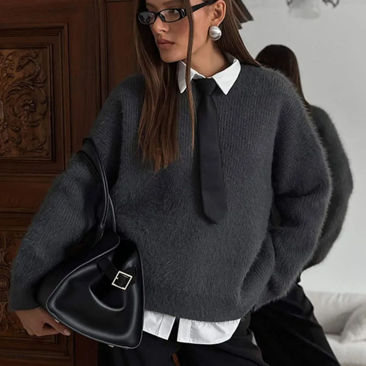 Soft Knit Cashmere Jumper – Women’s Casual Pullover