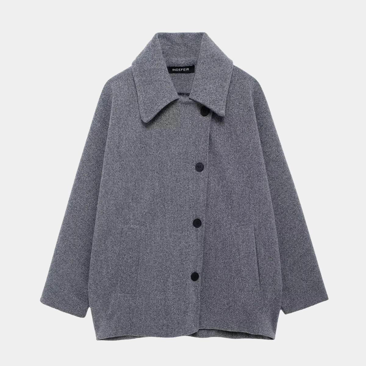Oversized Wool Coat – Elegant Winter Jacket