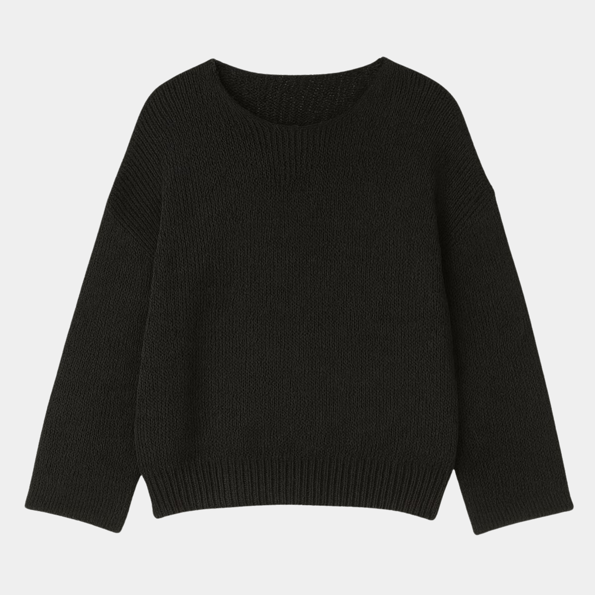 Trendy Loose Cotton Jumper – Lightweight Sweater
