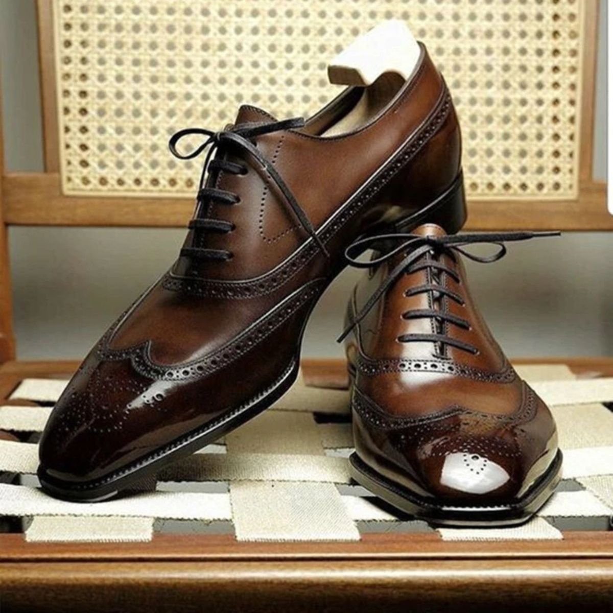 Brown Formal Shoes – Wingtip Leather