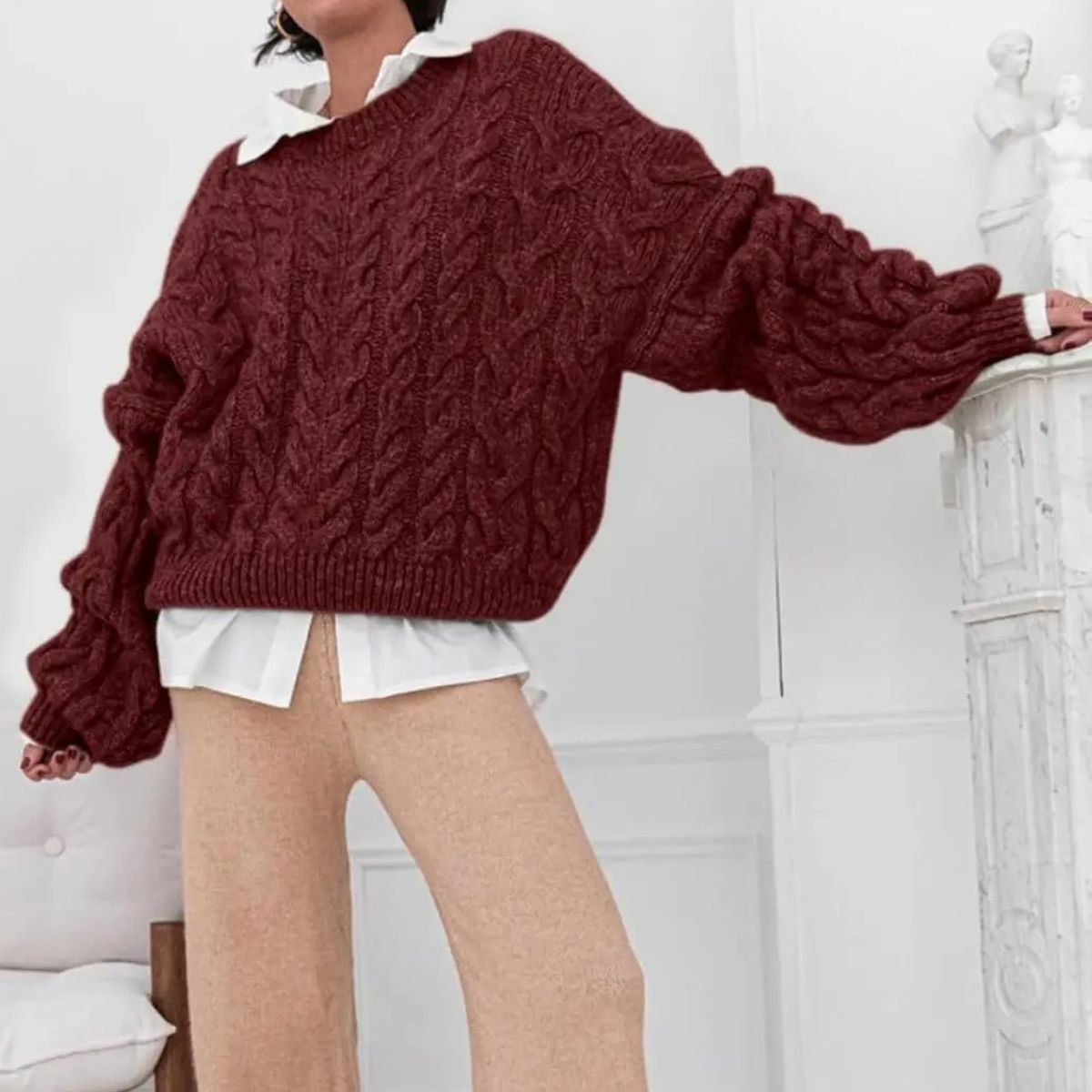 Soft Knitted Jumper – Soft Oversized Winter Sweater
