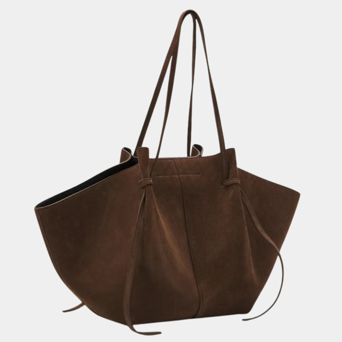 Large Brown Leather Tote Bag – Stylish Shoulder Handbag for Everyday Use