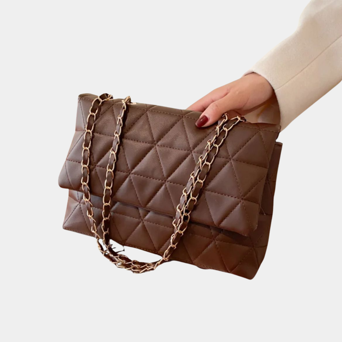 Classic Quilted Leather Bag – Chain Strap Purse