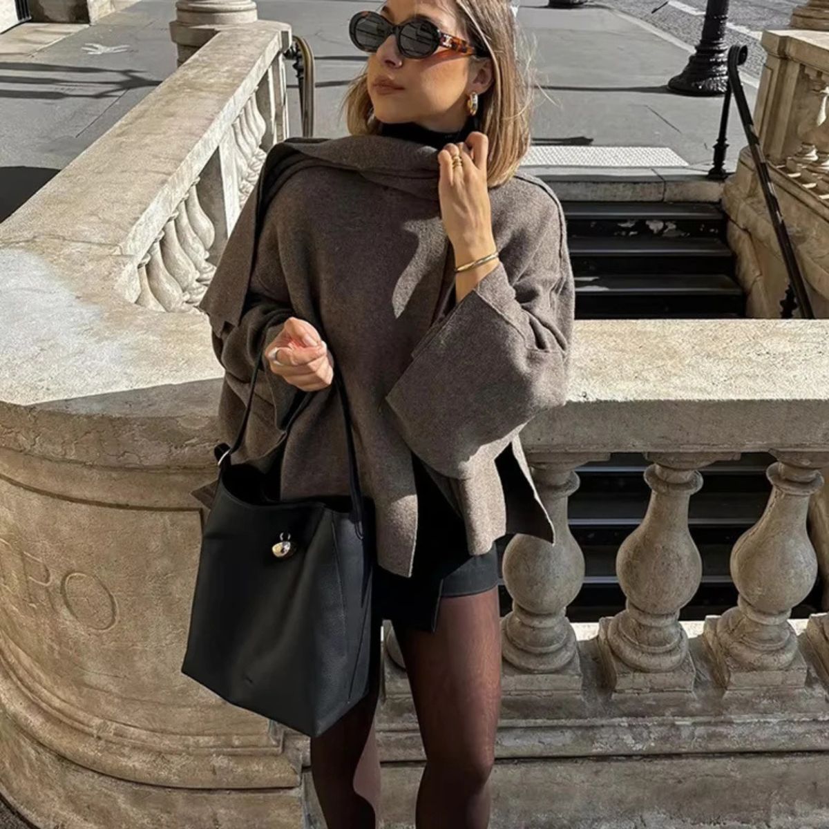 Women's Poncho Cape - Oversized Wrap