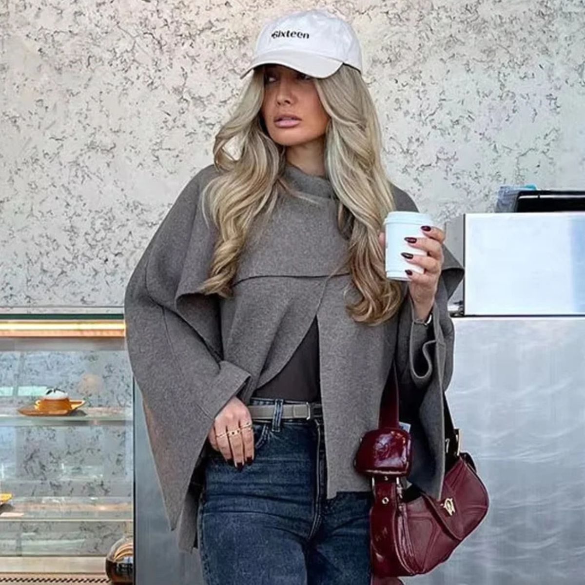 Women's Poncho Cape - Oversized Wrap