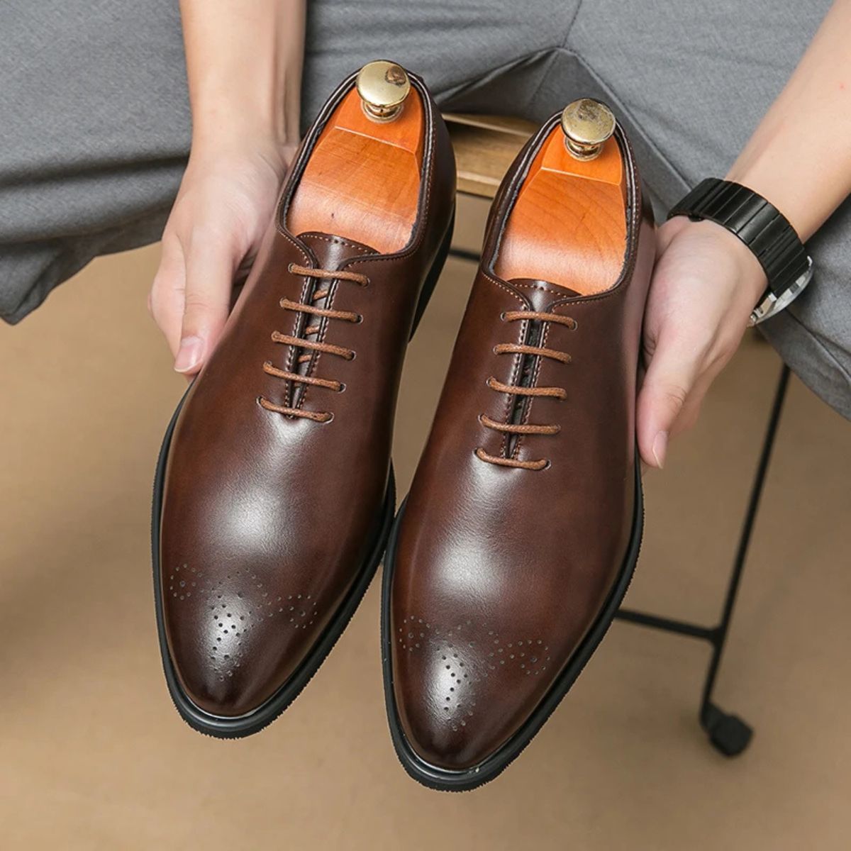 Oxford Lace-Up Shoes Smart – Smart Business & Wedding Footwear