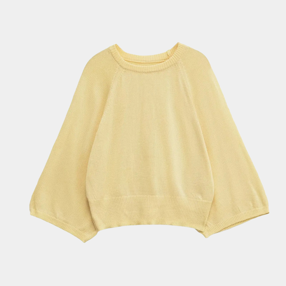 Knit Batwing Jumper – Loose Fit Pullover Sweater