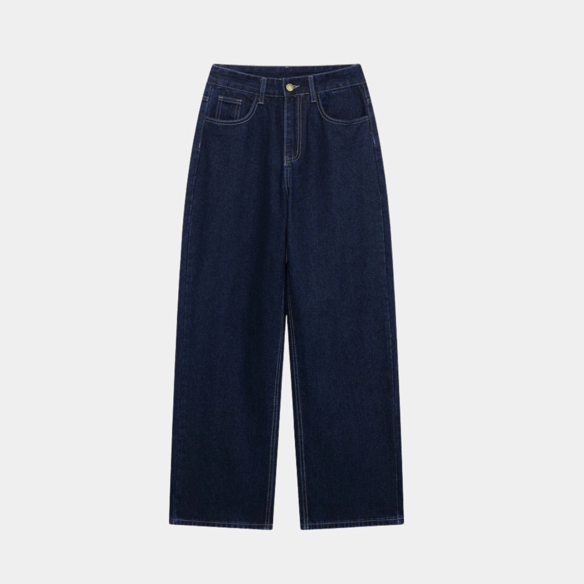Denim Co ord Set – Belted Denim Jacket and Wide Leg Jeans