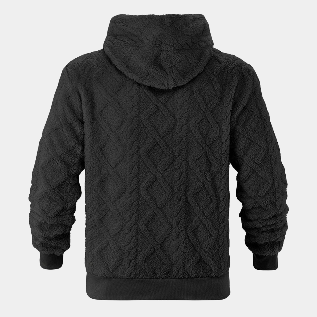 Modern Cable Fleece Jumper for Men