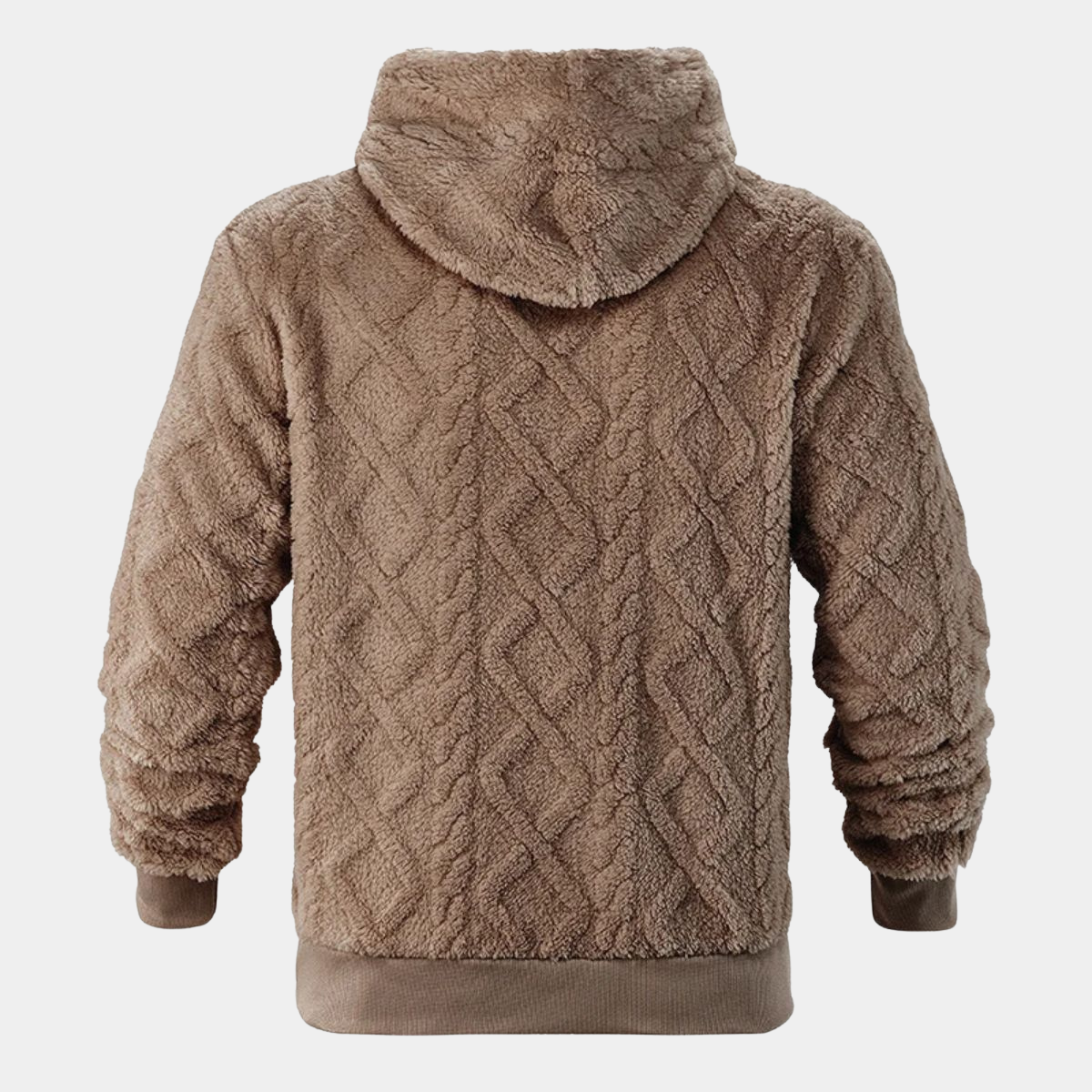 Modern Cable Fleece Jumper for Men