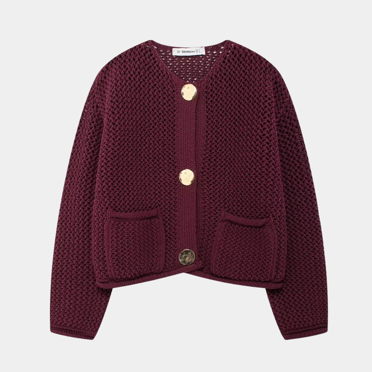 Chunky Knit Cardigan – Button Up Casual Sweater