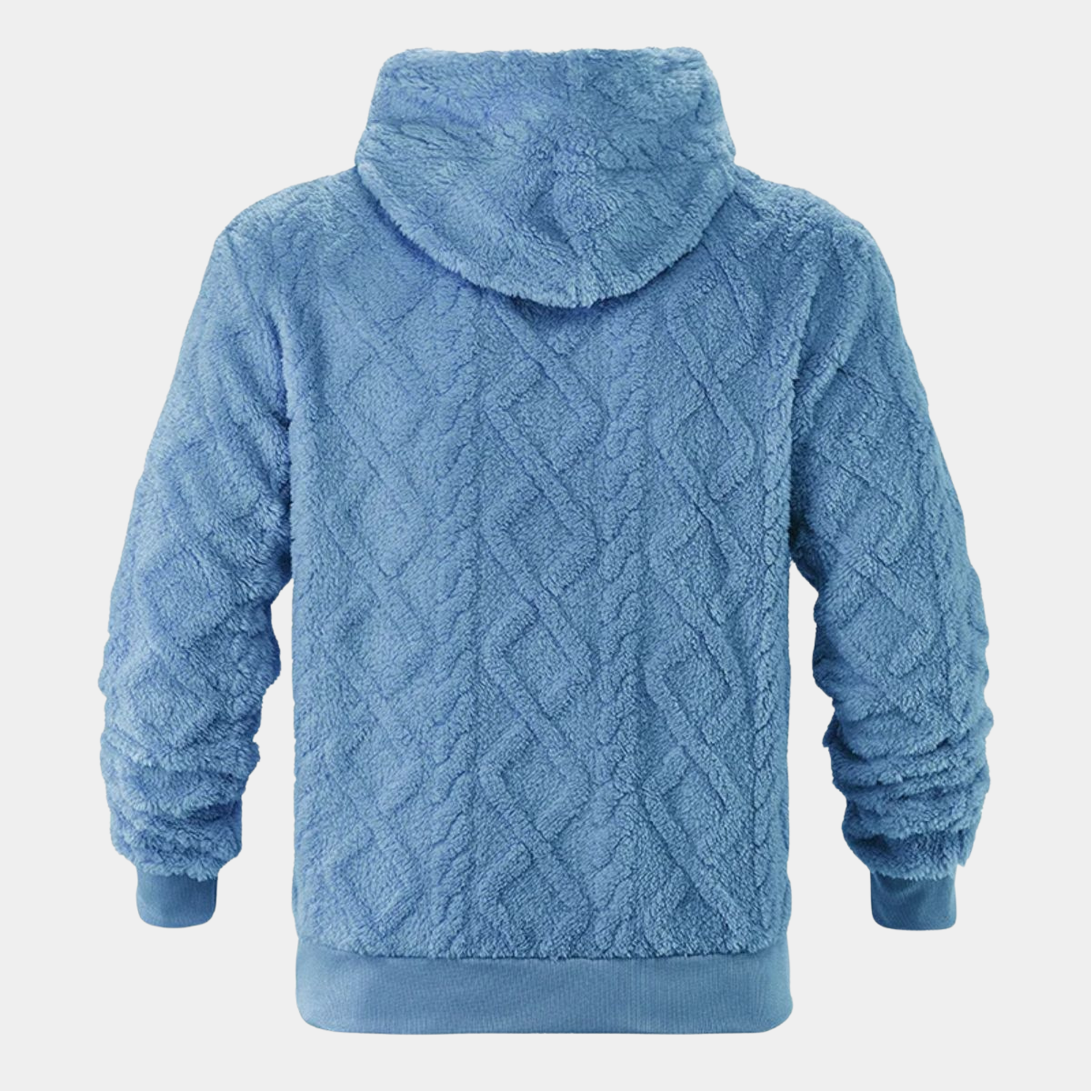 Modern Cable Fleece Jumper for Men