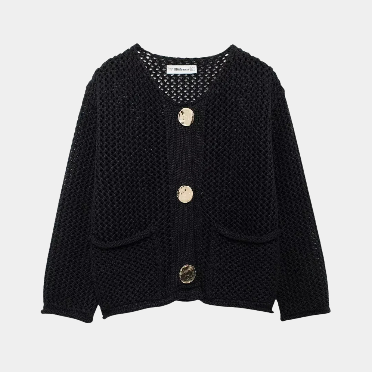 Chunky Knit Cardigan – Button Up Casual Sweater