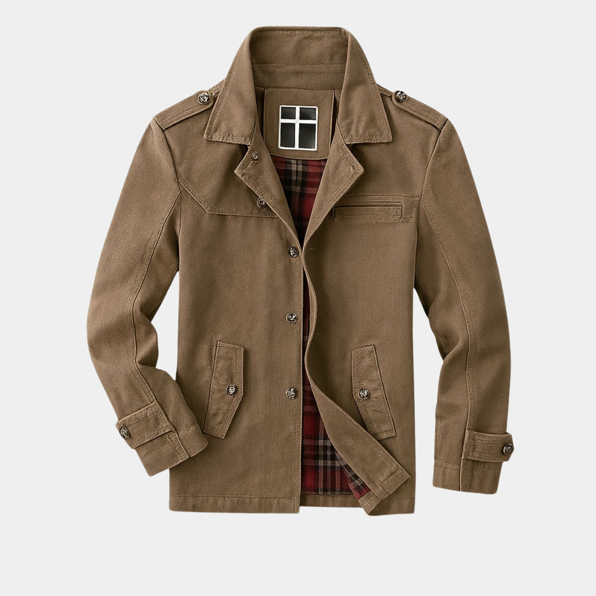 Modern Classic Long Trench Coat for Men