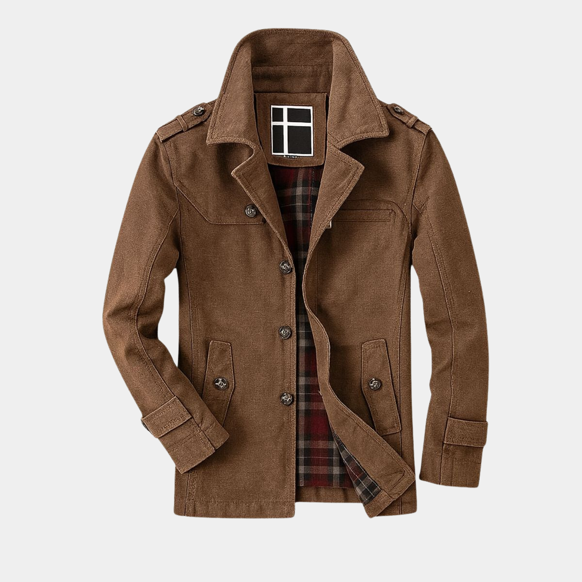 Modern Classic Long Trench Coat for Men