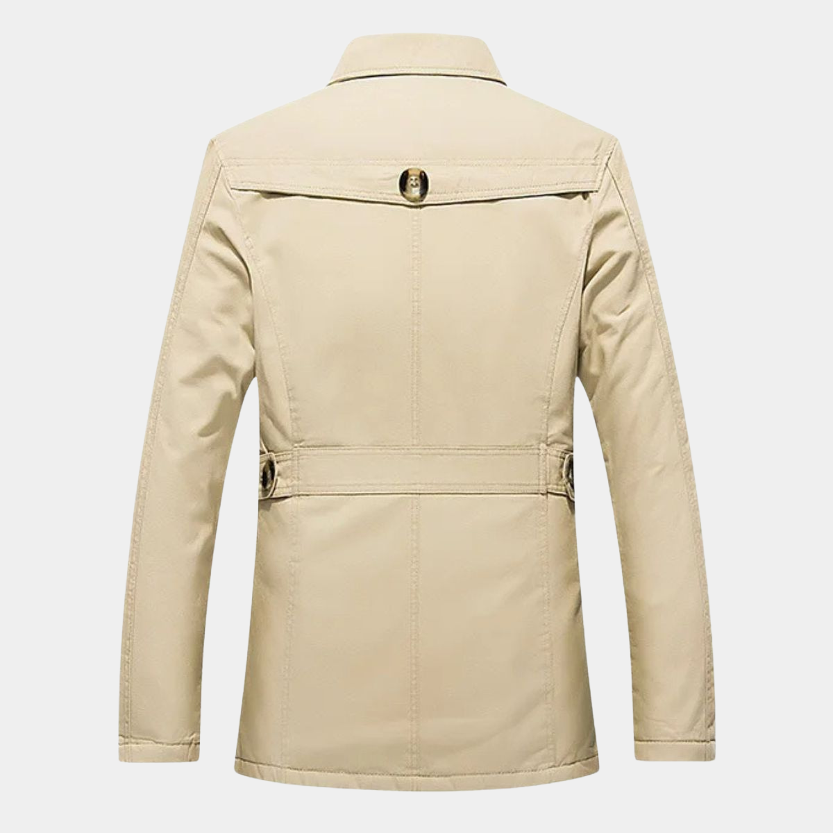 Winter Trench Coat for Men – Warm Fleece Lined
