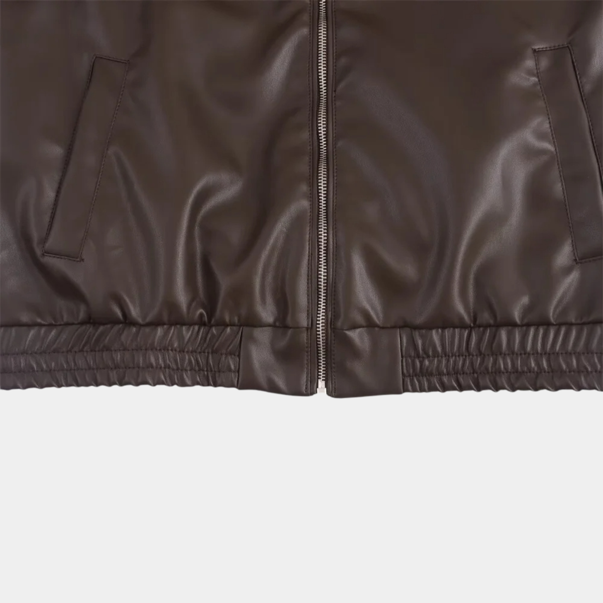 Classic Zip Up Leather Jacket – Smart Casual
