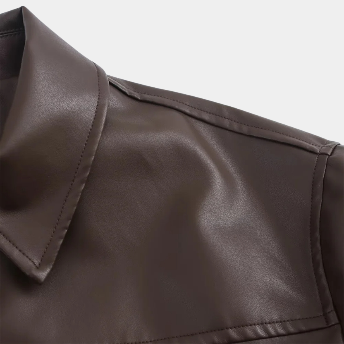 Classic Zip Up Leather Jacket – Smart Casual