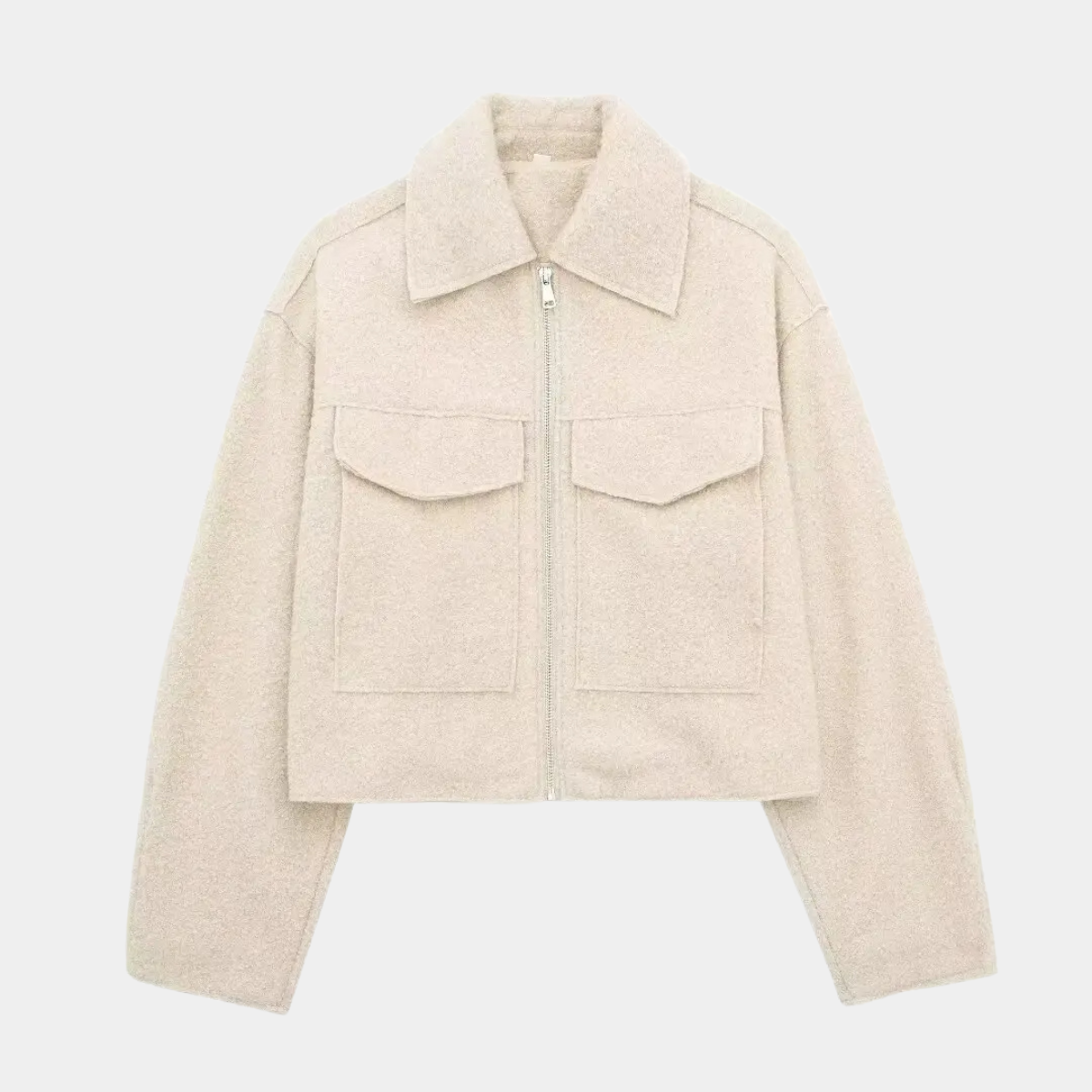 Cropped Zip Up Jacket – Street Style