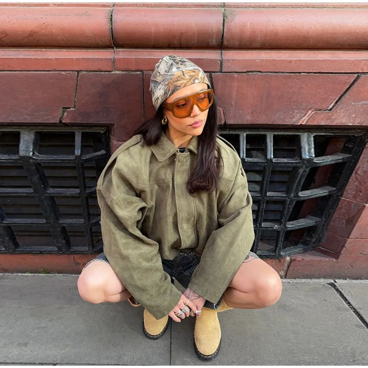 Oversized Suede Jacket – Casual Loose Fit Coat