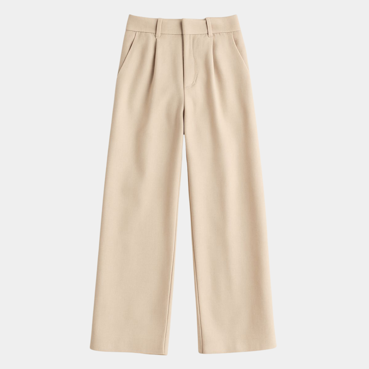 High Waist Pleated Lounge Pants – Smart Casual Office Style
