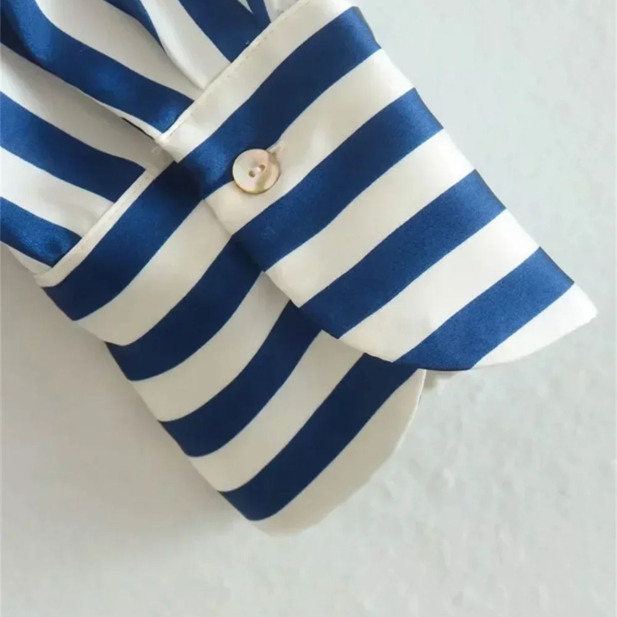 Women's Striped Button-Up Shirt - Relaxed Fit
