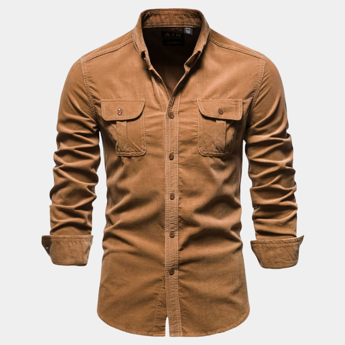 Men's Cotton Shirt with Chest Pockets