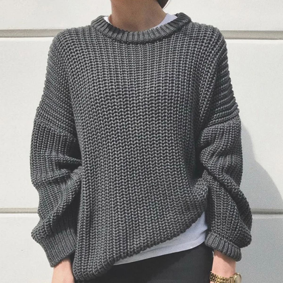 Trendy Knit Jumper – Loose Fit Winter Sweater