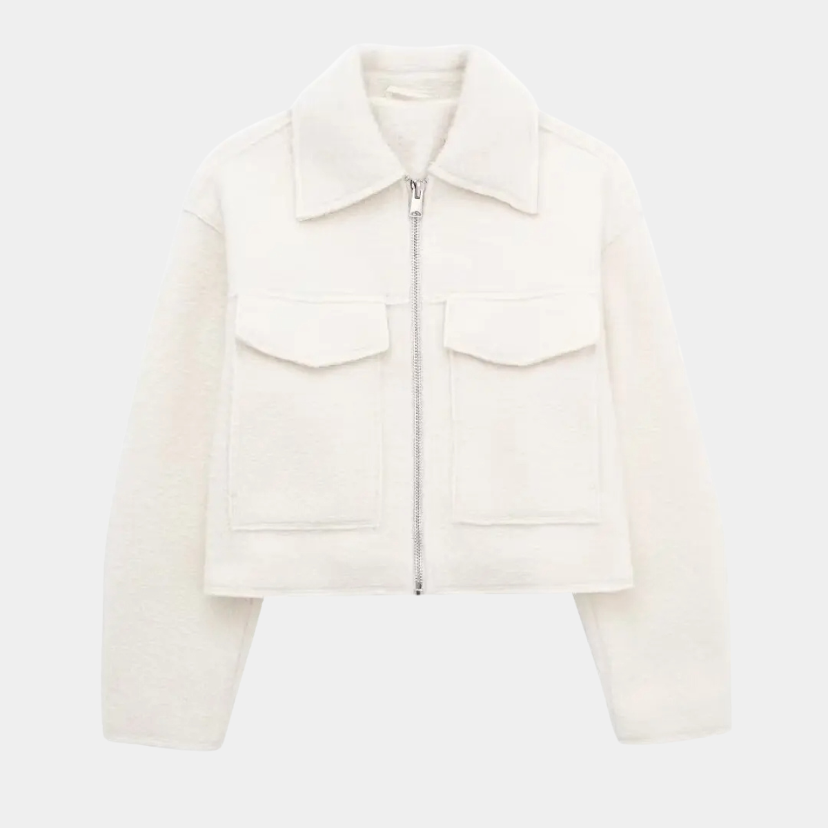 Cropped Zip Up Jacket – Street Style