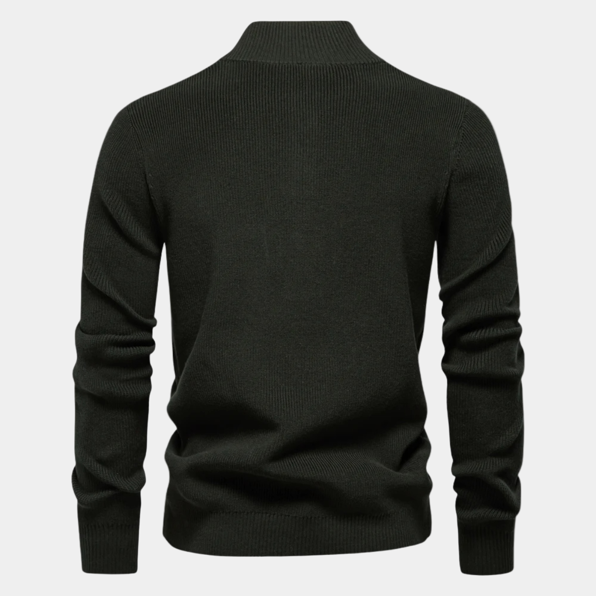 Knitted Jumper for Men – Slim Fit Sweater with Button Neck