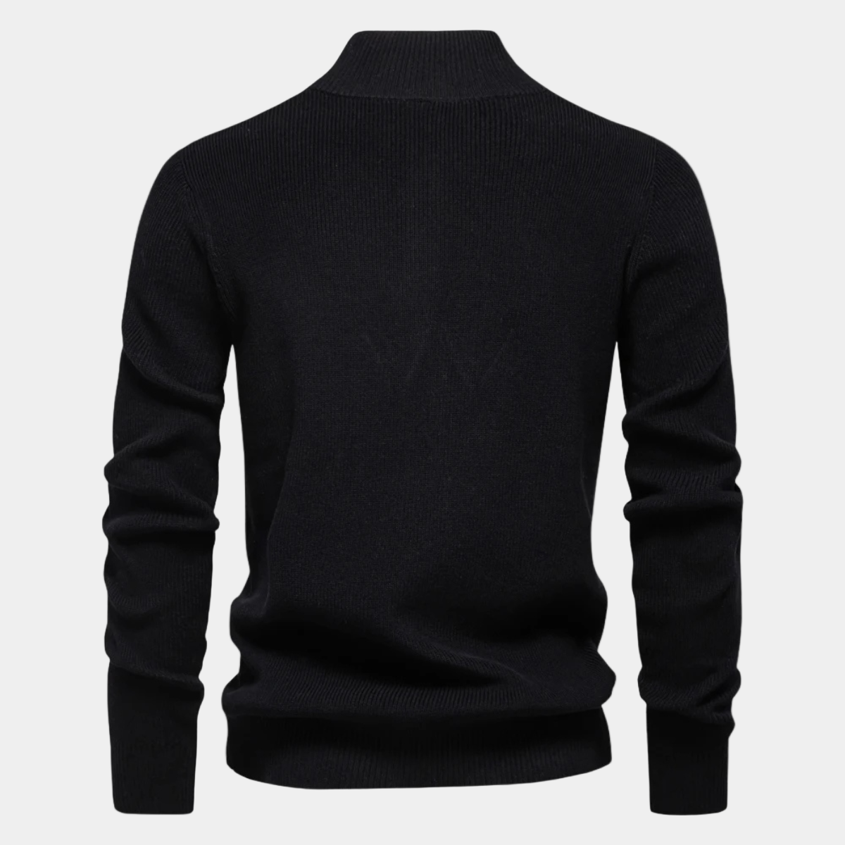 Knitted Jumper for Men – Slim Fit Sweater with Button Neck