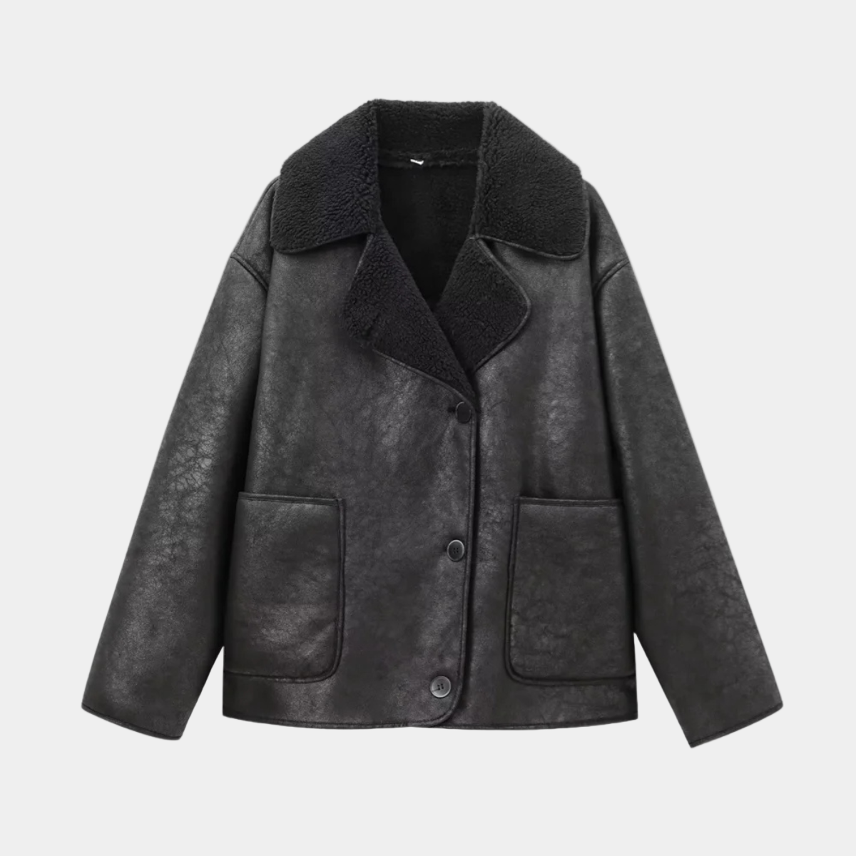 Shearling Leather Jacket – Fur Lined Winter Coat