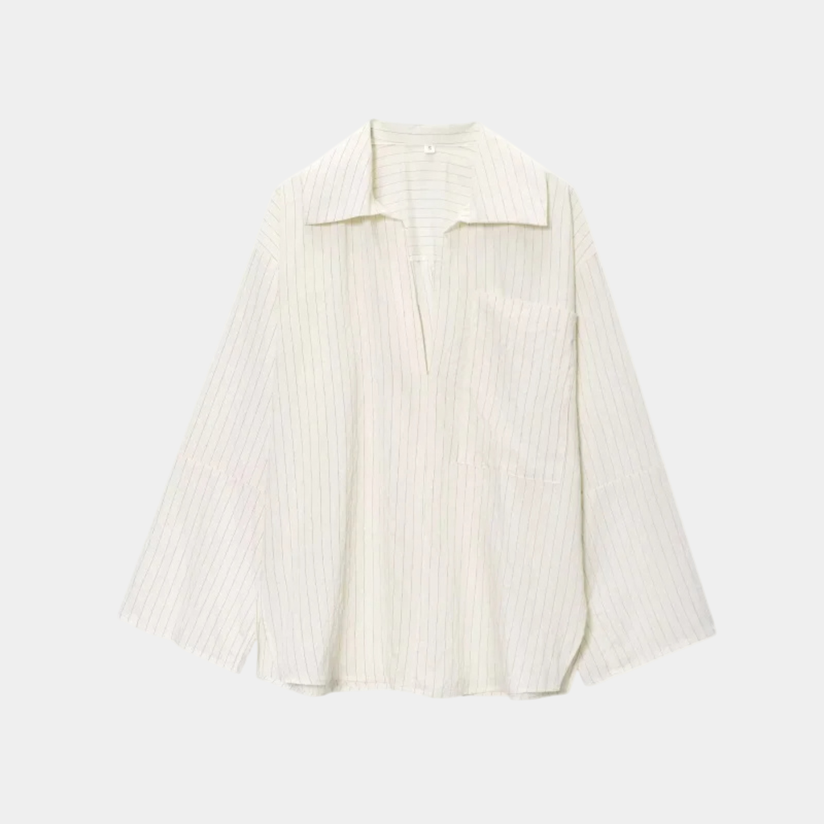 Striped Shirt – Loose Fit Blouse Casual Office Top