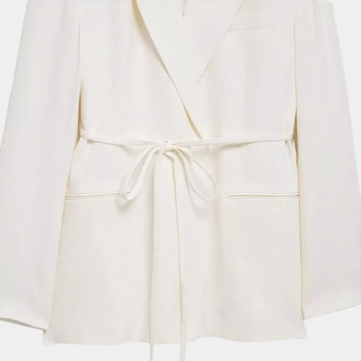 White Two Piece Suit – Blazer and Wide Leg Trousers Co Ord Set