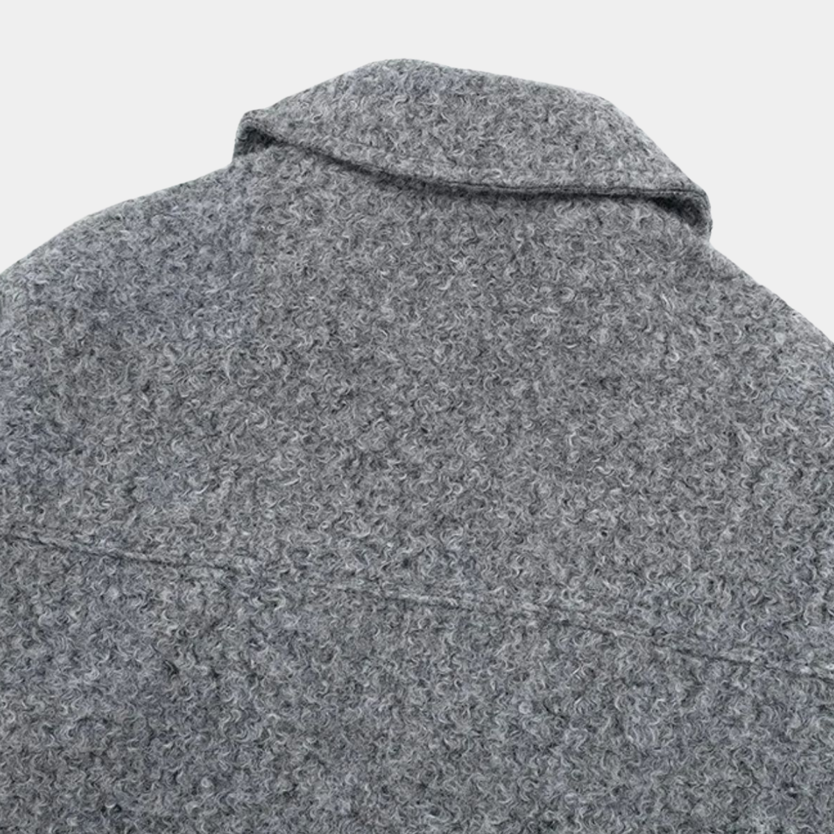 Cropped Wool Blend Jacket – Elegant Coat