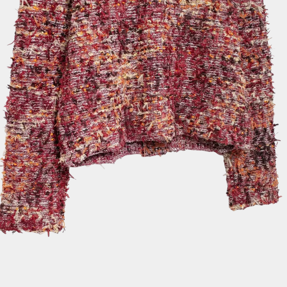 Tweed Cardigan Jacket – Vintage Button Up Knitted Coat