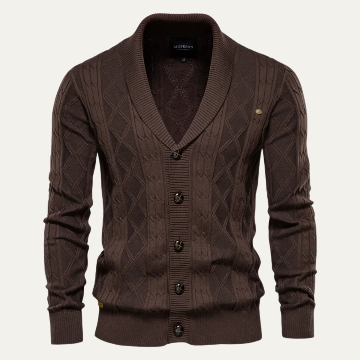 Knitted Cardigan – Button Up V-Neck Jumper