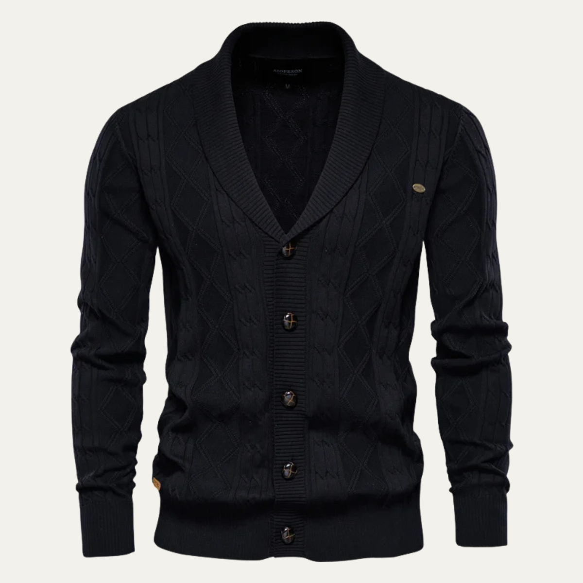 Knitted Cardigan – Button Up V-Neck Jumper
