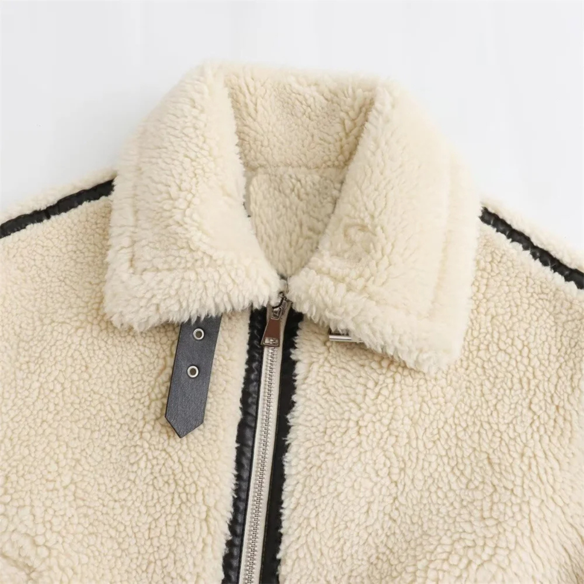 Winter Teddy Jacket – Warm Faux Coat with Zip