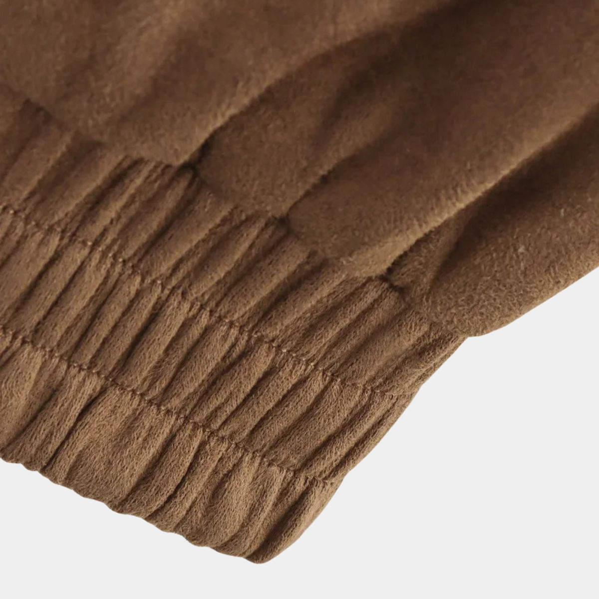 Suede Bomber Jacket – Casual Zip Up Coat